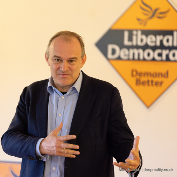 Sir Ed Davy, Leader of the Liberal Democrat Party