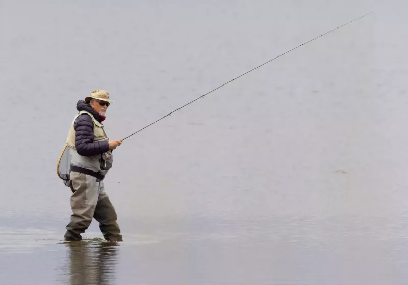 Fisherman, Loch of Harray